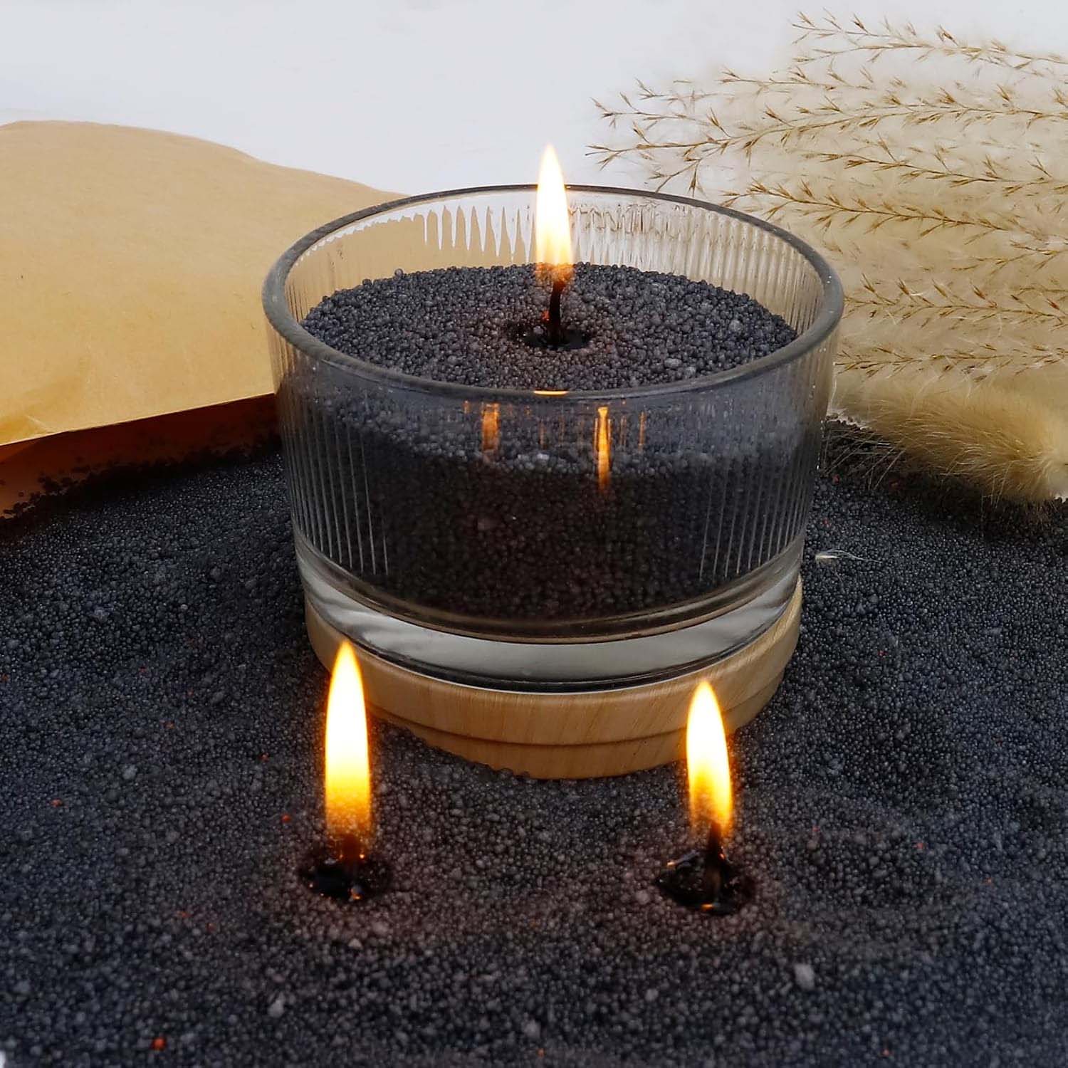 Candle Making With Beeswax - Sable noir pour bougies avec mèche,