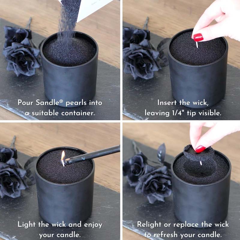 Sable noir pour bougies avec m - Candle Making With Beeswax avis et prix